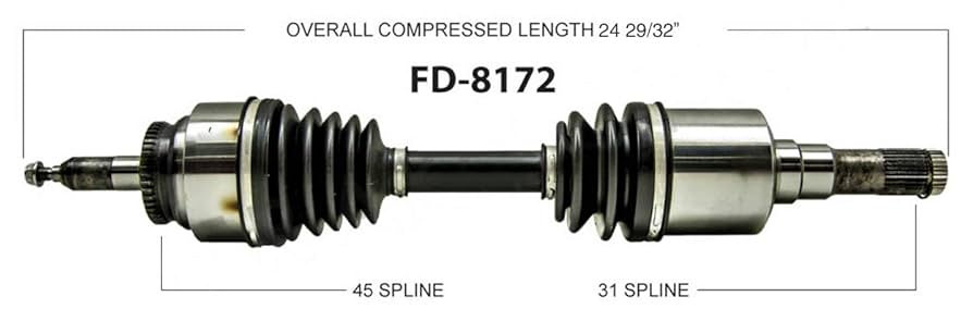 Amazon.com: TrakMotive FD-8172 CV Axle : Automotive
